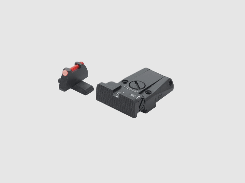 LPA Mikrometer-Visier SPR für SIG-Sauer P229,P320 mit rotem Fiber Optic-Korn