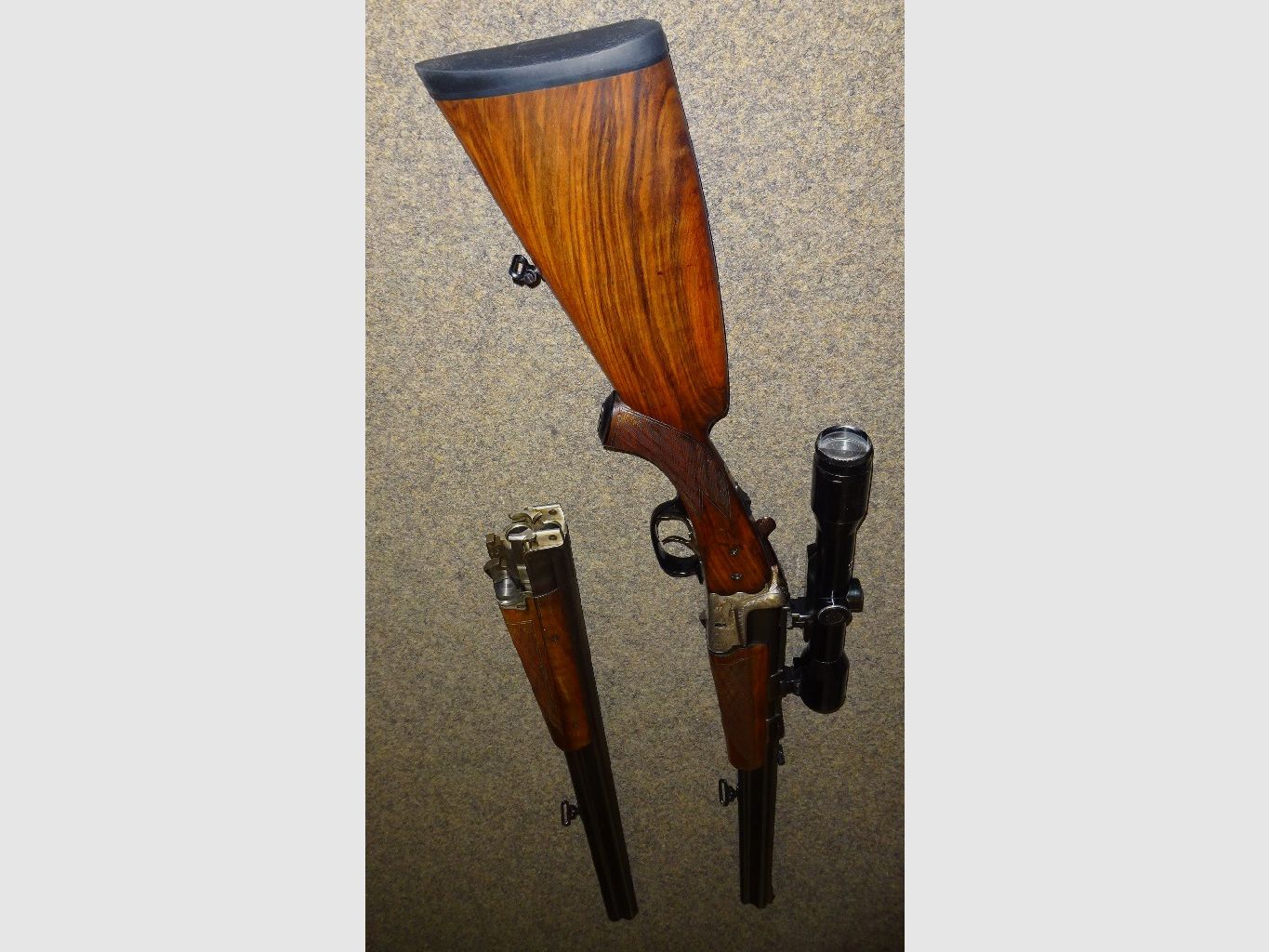 BBF /BDF  HEYM Mod. 88 7x57R +16/70 mit Wechsellauf auf BDF 16/70. Mit "Kaps" ZF 4fach. EU wide shipment