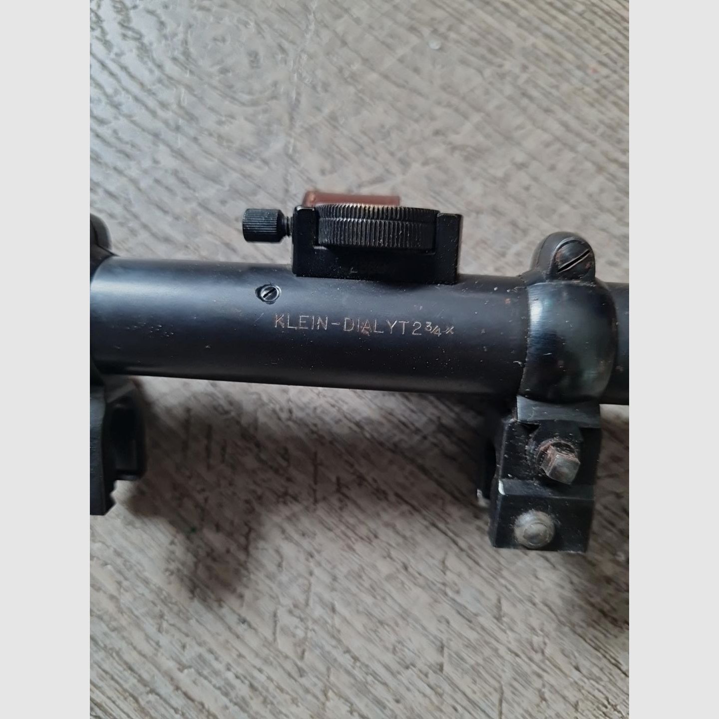 Hensoldt Wetzlar Klein-Dialyt 2¾× scope No. 38690 with mount