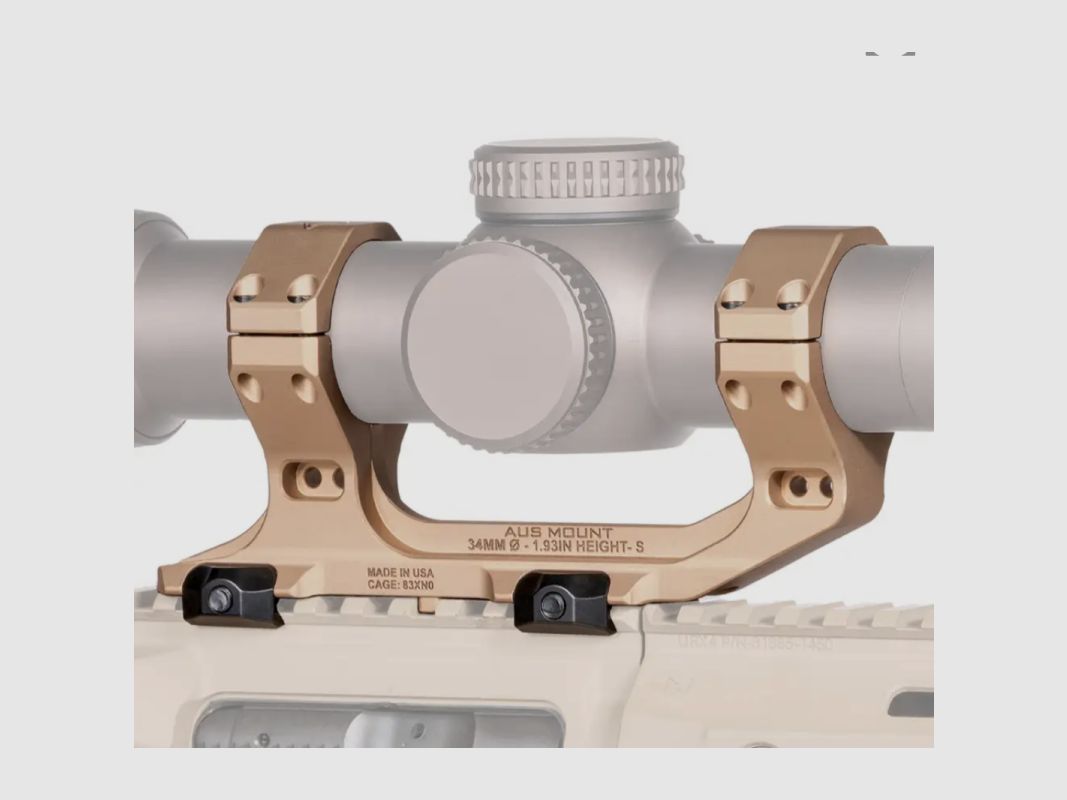AUS 34mm Optikmontage 1,93" Höhe-K (Kurz) - FDE