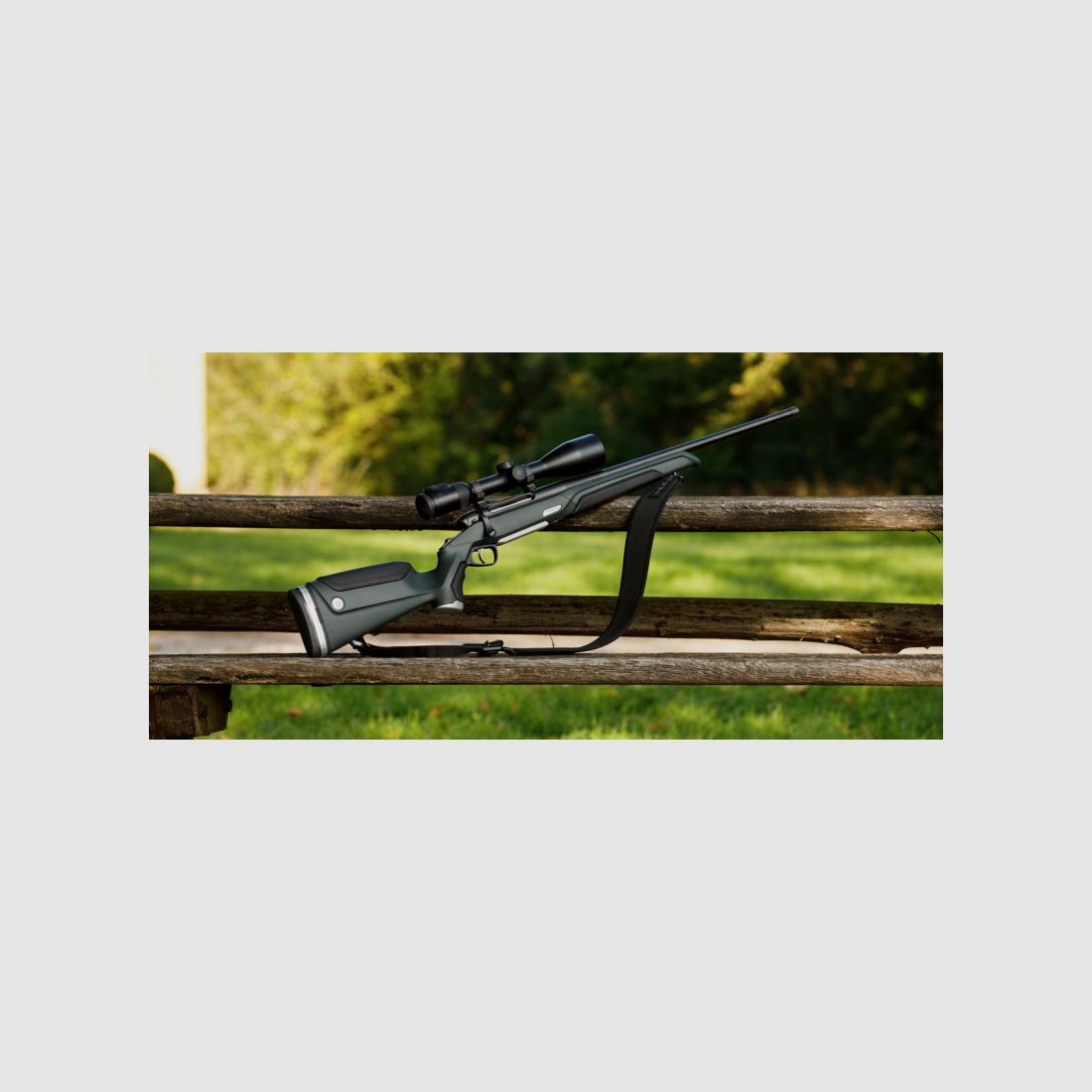 STEYR MONOBLOC 308 WIN GROEN ZWART MET MGW M 15X1, afbeelding 2 van 6