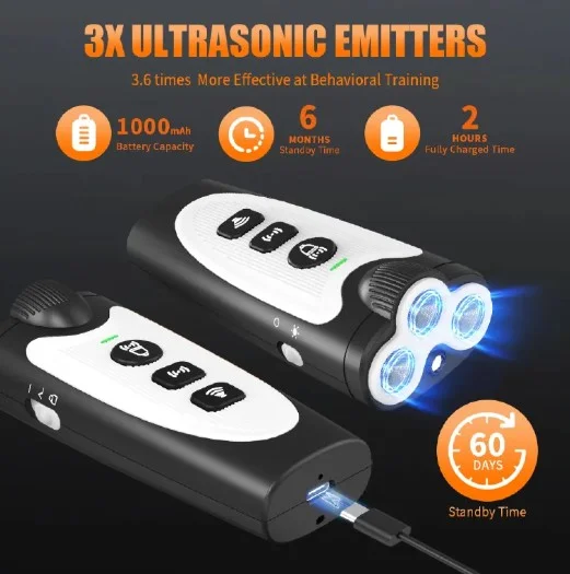 4-in-1 Ultrasonic Dog Repeller – KOLTER Dogchaser K-68 Anti Dog + LED, image 17 of 20
