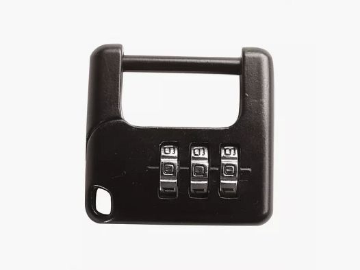 Candado de combinación, 3x3cm, aleación de zinc, negro