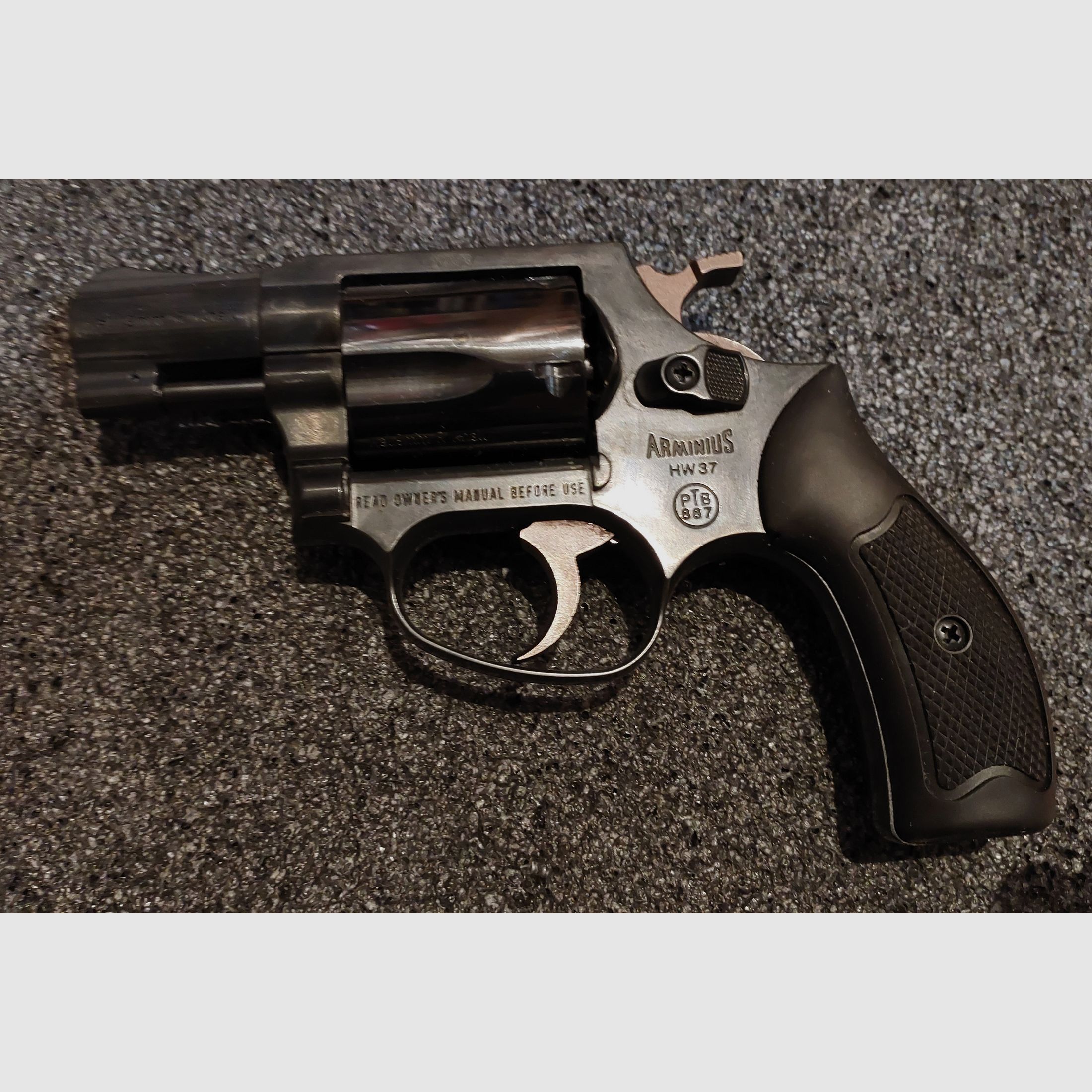 Weihrauch HW37 Cal. 9mm R.K. (PTB 887) OVP in ottime condizioni (Arminius HW 37)