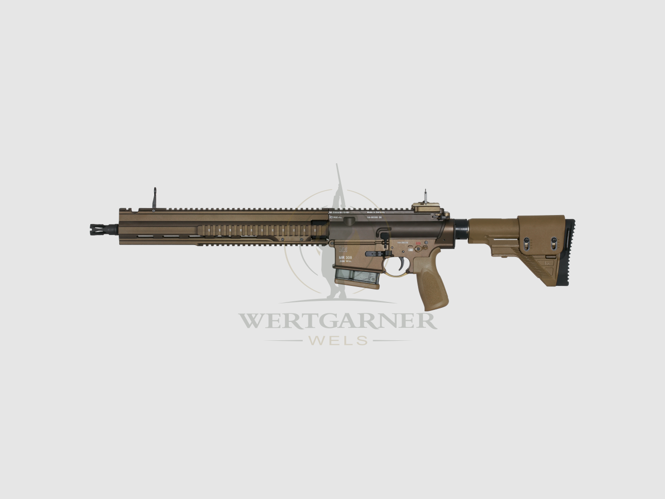 H&K MR308 A3-28, 16,5" Kal. 308, grün- braun