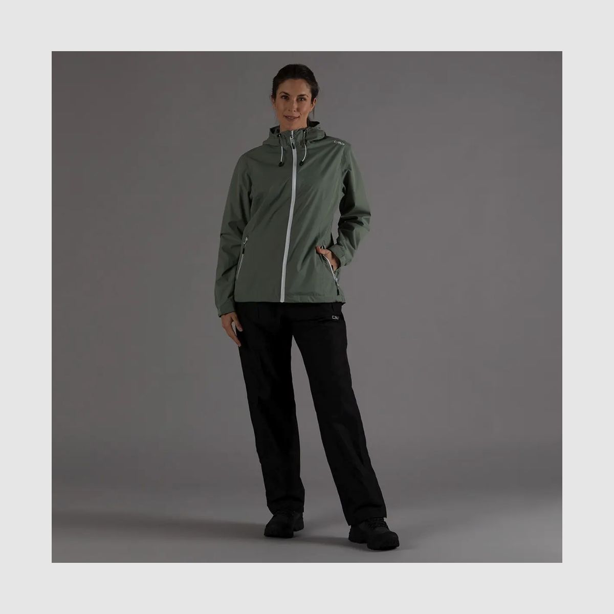 CMP Wasserdichte Damenjacke aus Ripstop Salvia