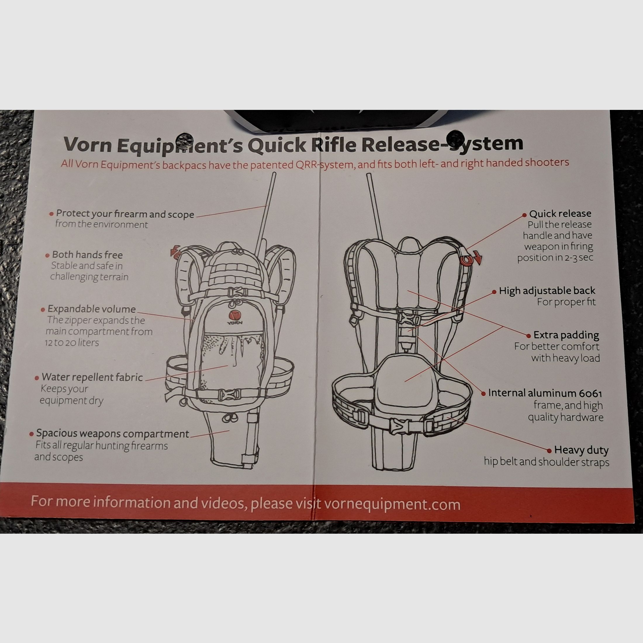 Vorn Lynx Realtree Xtra 12/20 sac de chasse comme neuf