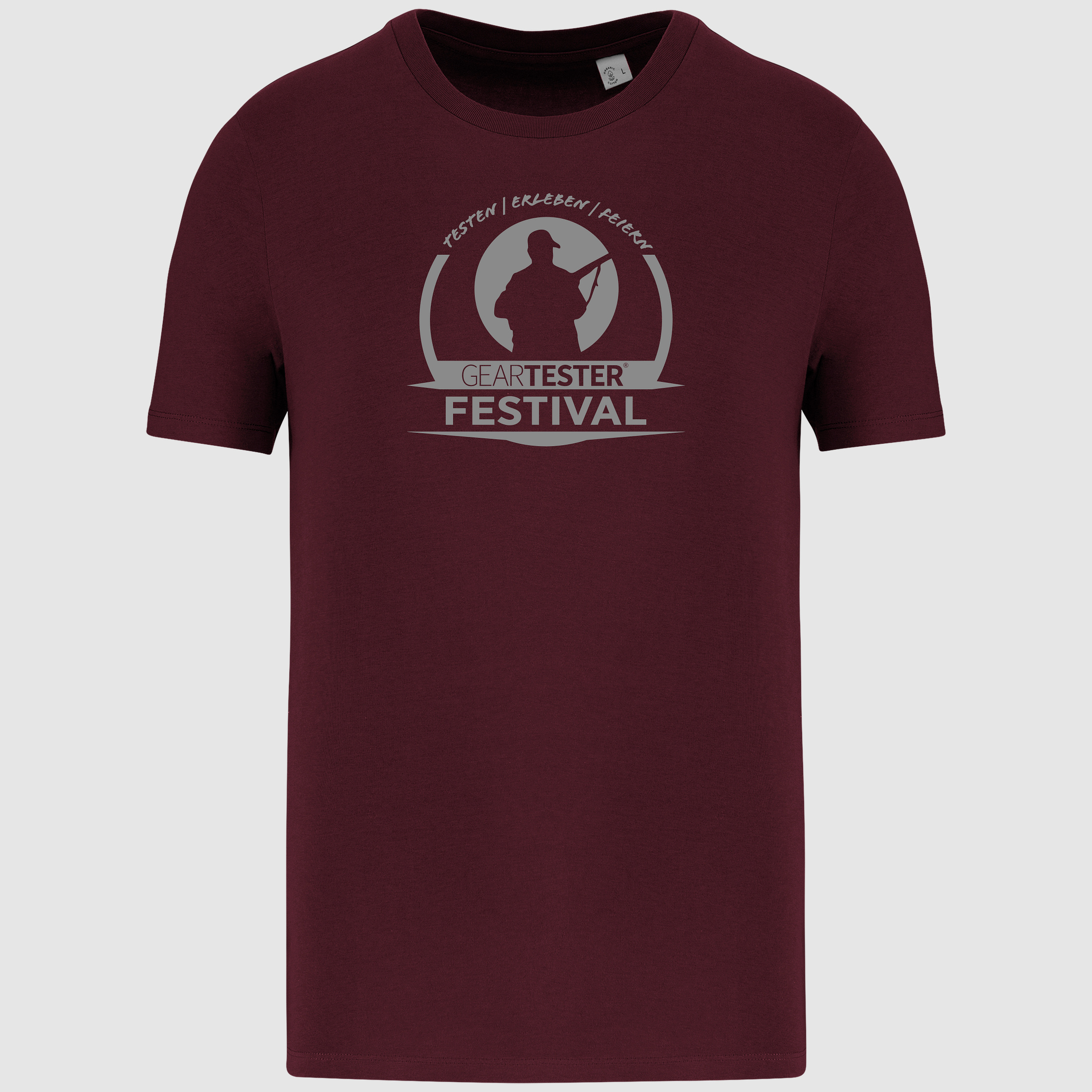 Geartester Festival Bio T-Shirt, großes Logo