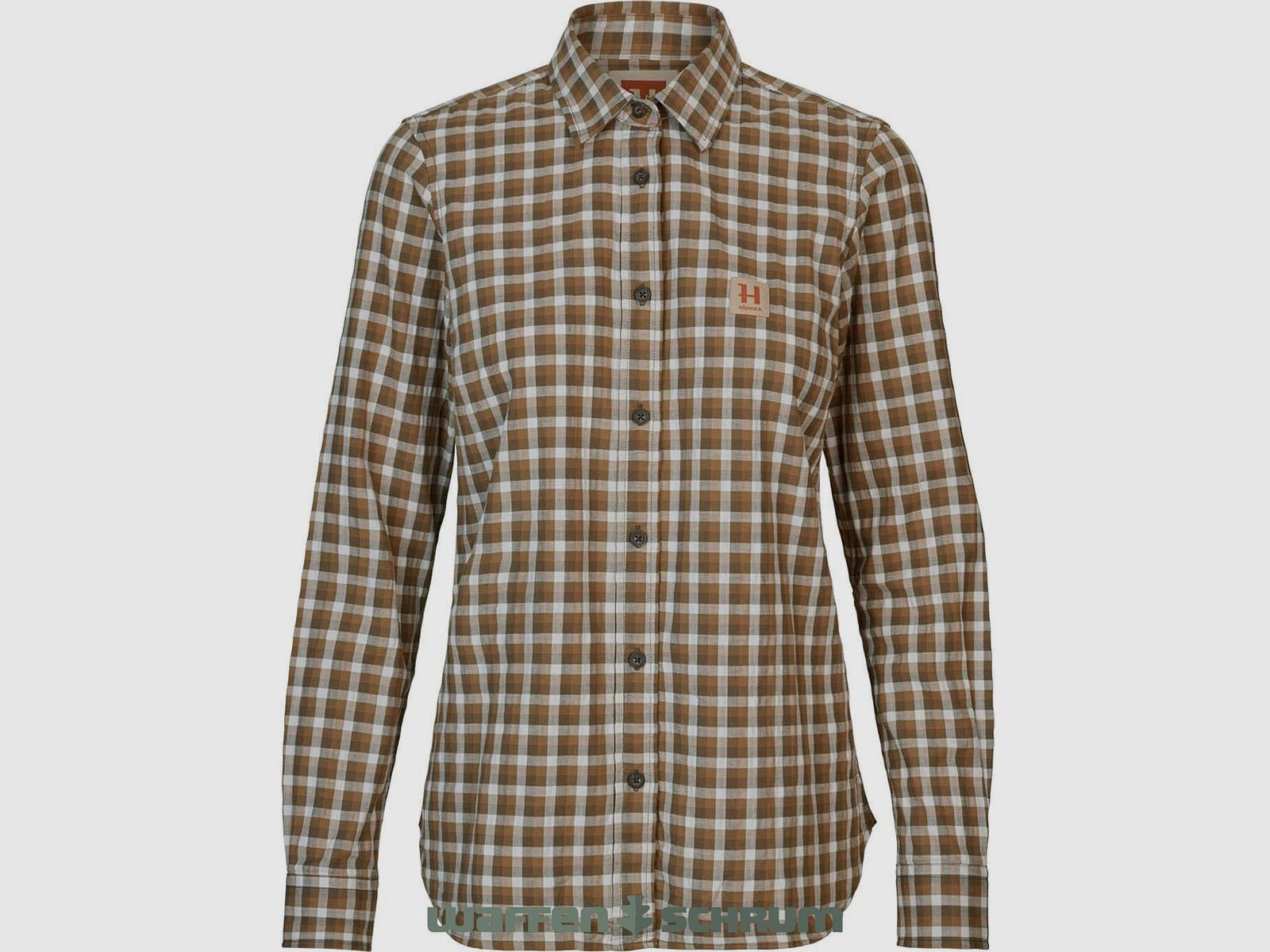 Härkila Bluse Fjell Dark Oliv Check