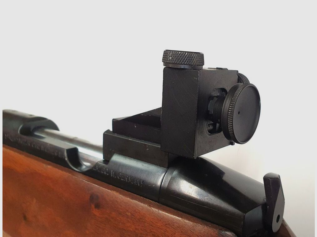 Walther !!Sammlerstück!! Einzelladerbüchse, Walther JR Biathlon im Kaliber .308Win mit Diopter