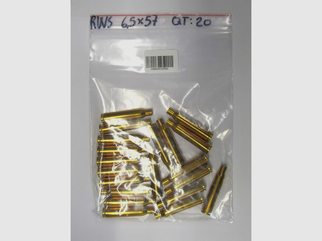 RWS CARTOUCHES Cal. 6,5X57 QT 20