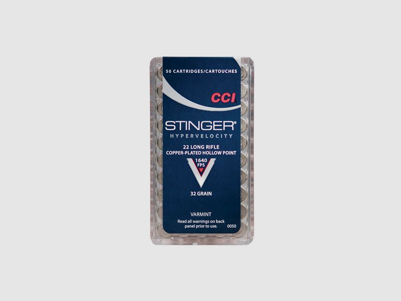Munition CCI Stinger HP 32grs .22 LR