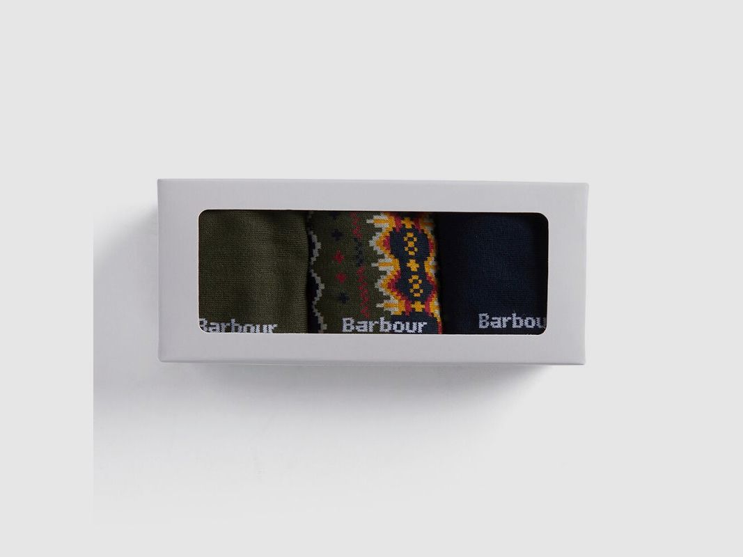Barbour H-Socken 3er-Box Case Fairisle | classic tartan, Bild 8 von 8