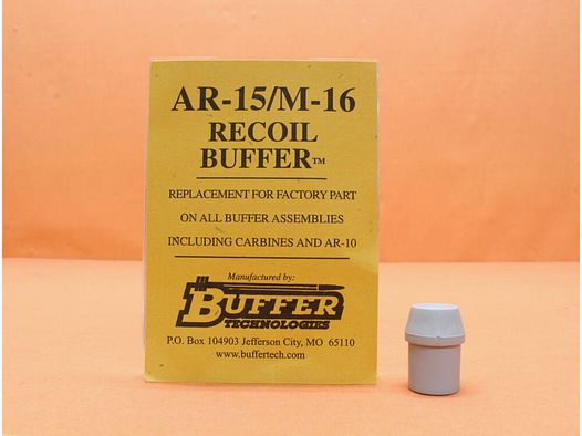 Buffer Technologies AR-15: Recoil Buffer AR-15/M-16 BufferTech terugstootbuffer/-demper polymeer grijs