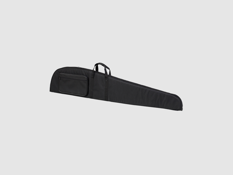 Fritzmann nylon hoes zwart, gevoerd, met handvat, voorvak en riem, maat: 127 x 26 cm