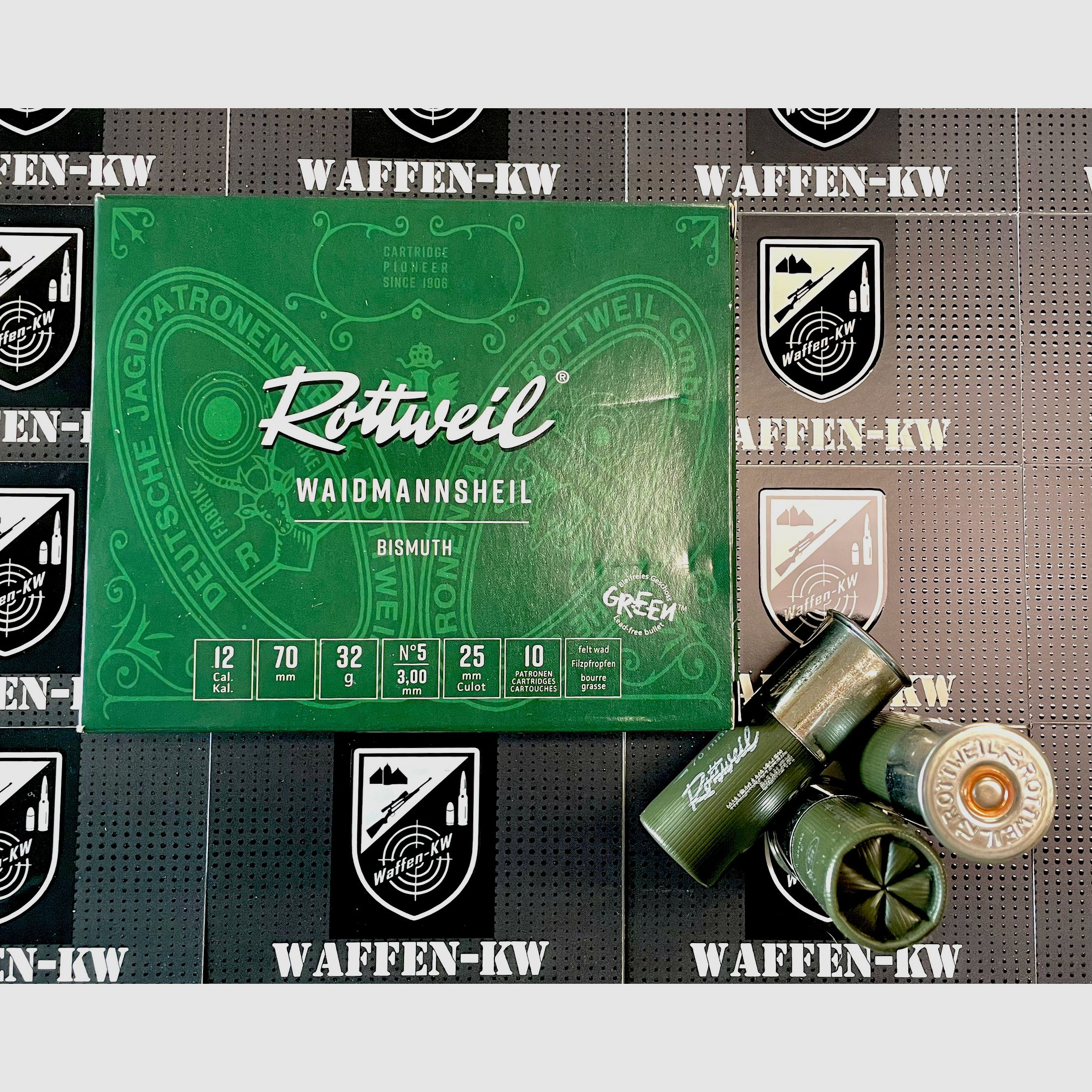 Rottweil 2431624 Waidmannsheil Bismuth 12/70 32g 3,00mm 10szt