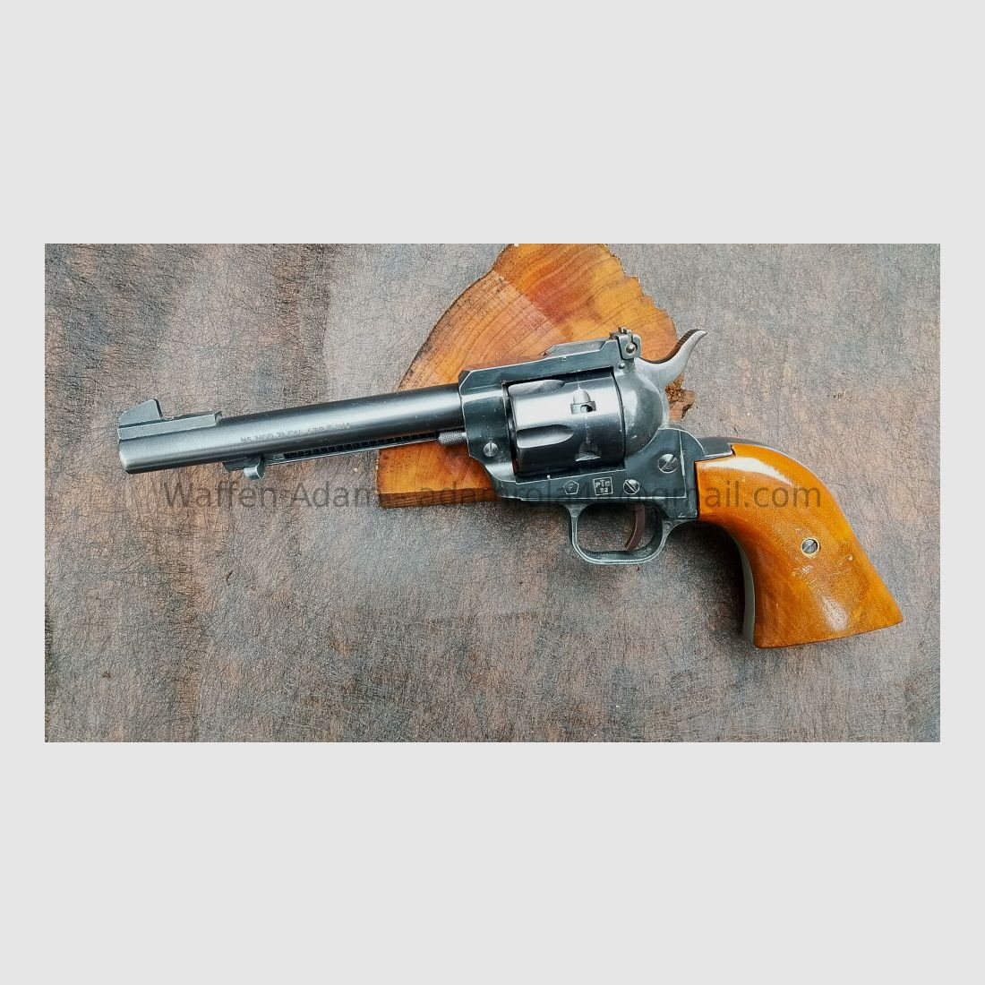 H. Schmidt F im Fünfeck SAA Revolver, H. Schmidt, Modell 21, 4mmRF lang