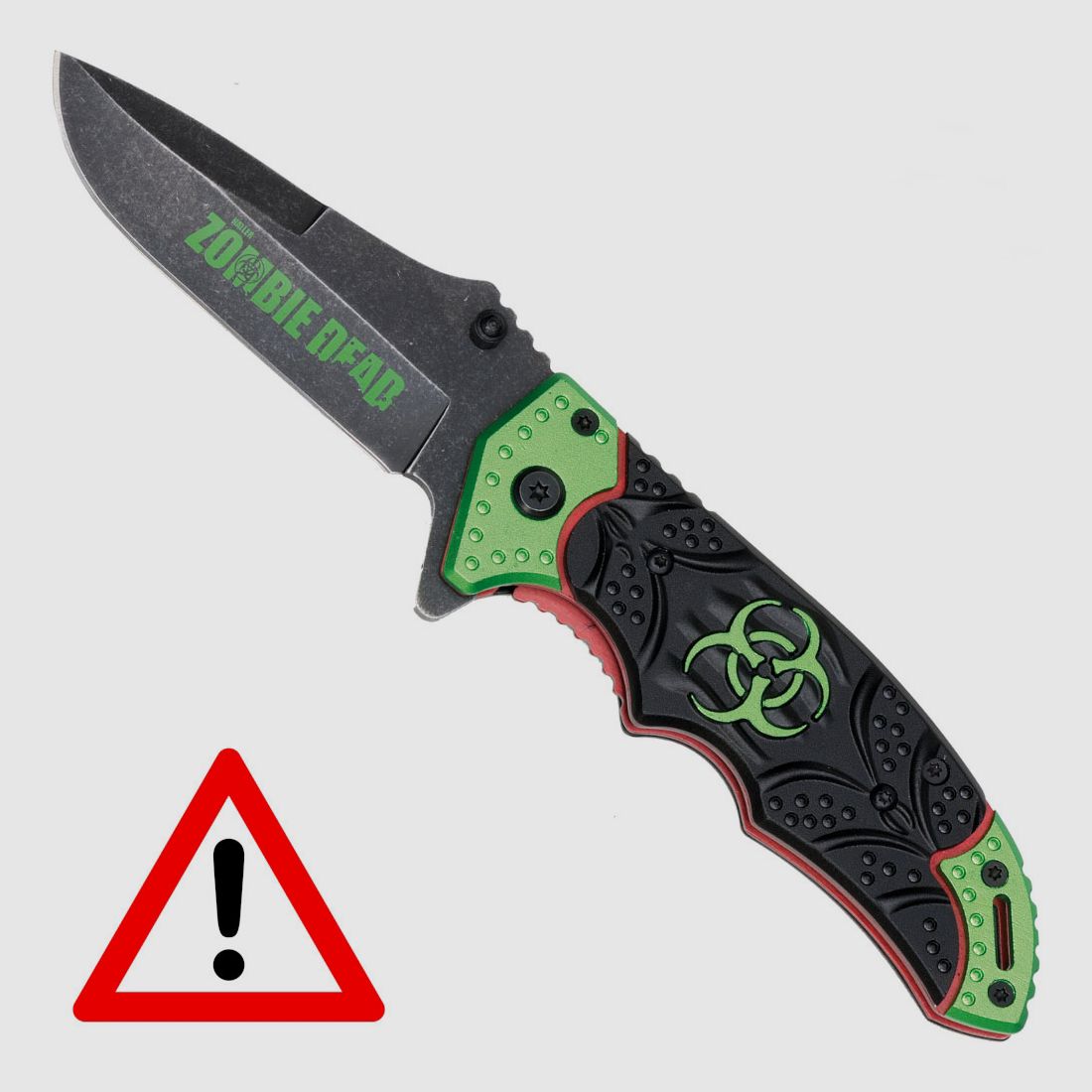 Zombie Dead Folder Messer mit Gürtelclip