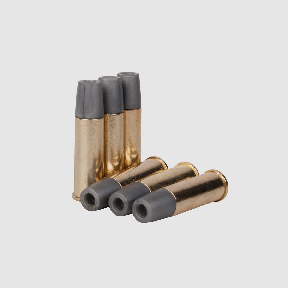 Schofield Revolver Hülsen 6 x 1 Schuss 4,5mm BB - Druckluft Co2