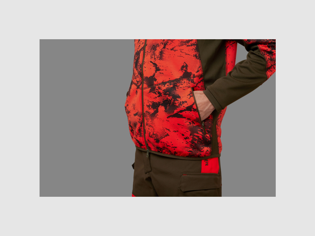 Härkila Herren Fleecejacke Wildboar Pro Camo AXIS MSP® Wildboar Orange/Shadow Brown