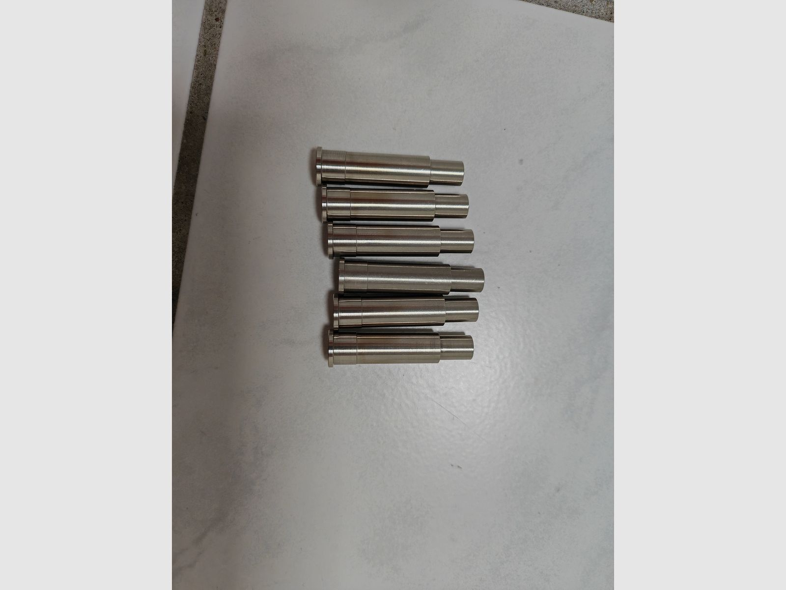 6x LEP Edelstahl Pufferpatrone für abgeschlagene Kartuschen passend für ME Bull Barrel und/oder ME Single Action Army SAA Revolver