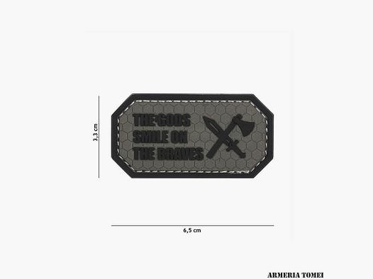 PATCH – 3D PVC THE GODS SMILE ON THE BRAVES GRIGIO #11141