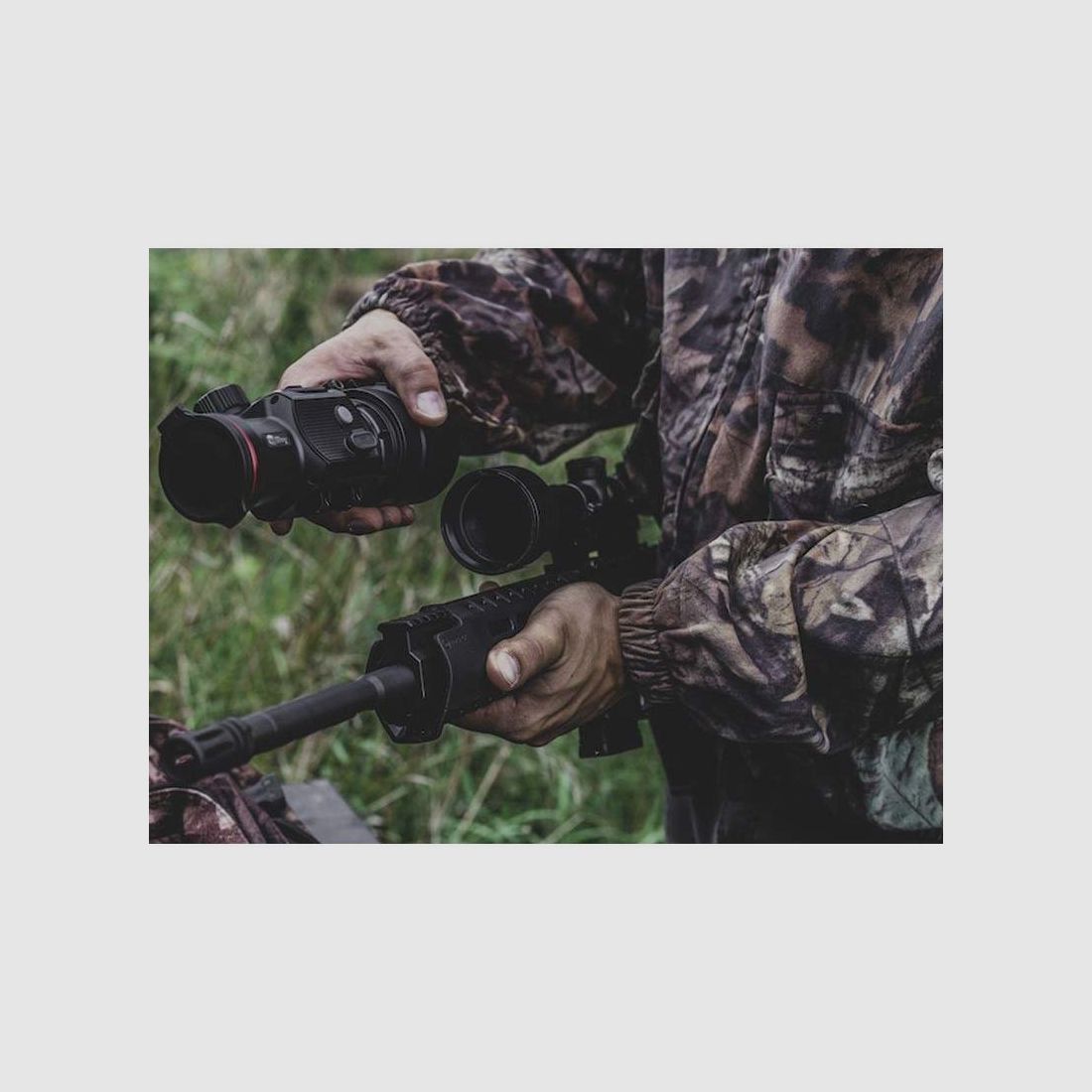 Visore termico Clip On per ottiche da puntamento InfiRay Mate MAH50R, immagine 6 di 8