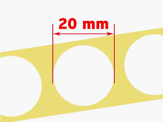Schusspflaster 20 mm auf Rolle