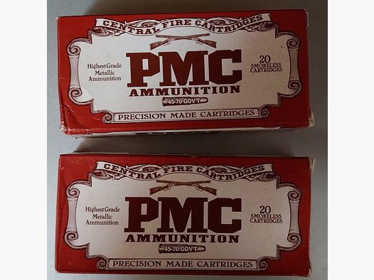 45-70 Gov.  PMC   405 Grain Blei-Flachkopp 40 Schuß