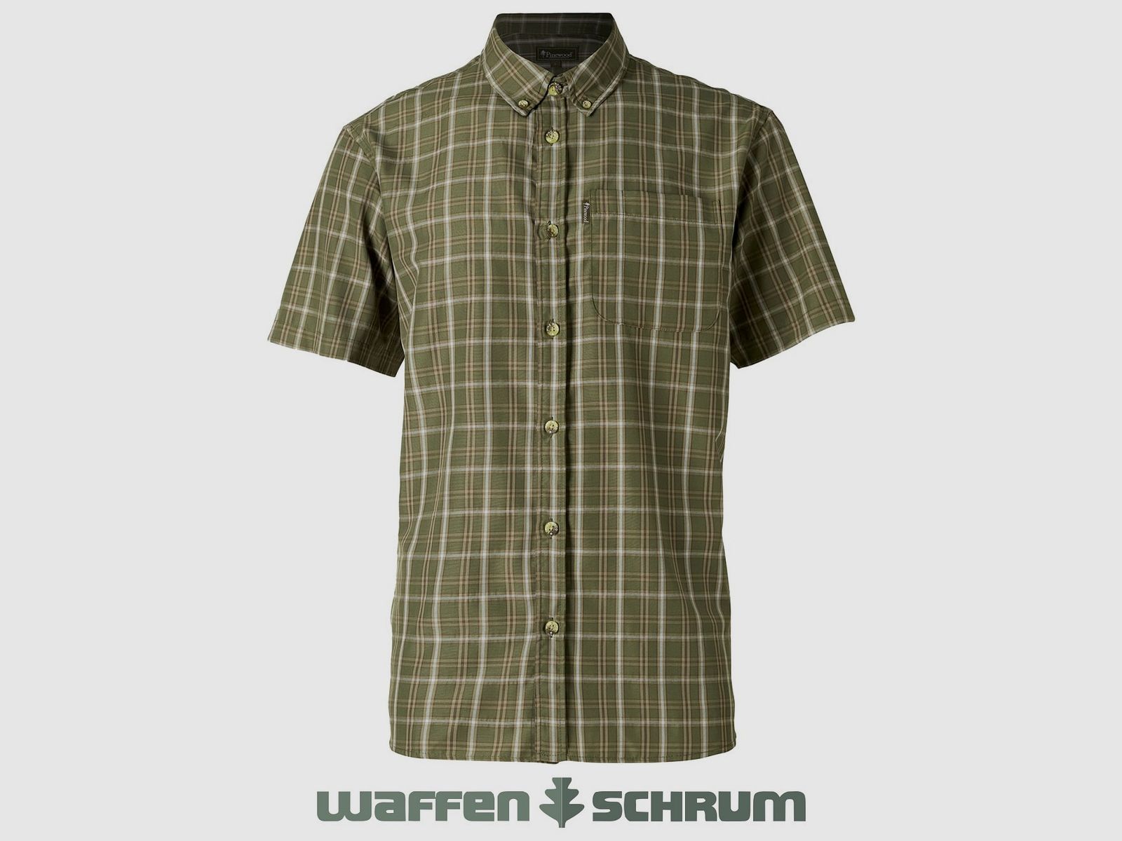 Pinewood Hemd Kurzarm Summer Green