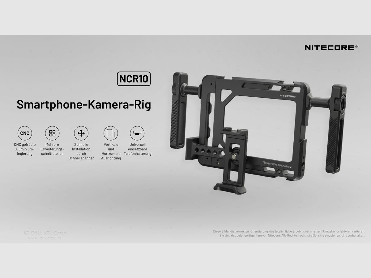 Nitecore NCR10 - Kamera Rig für Smartphones, Bild 2 von 10