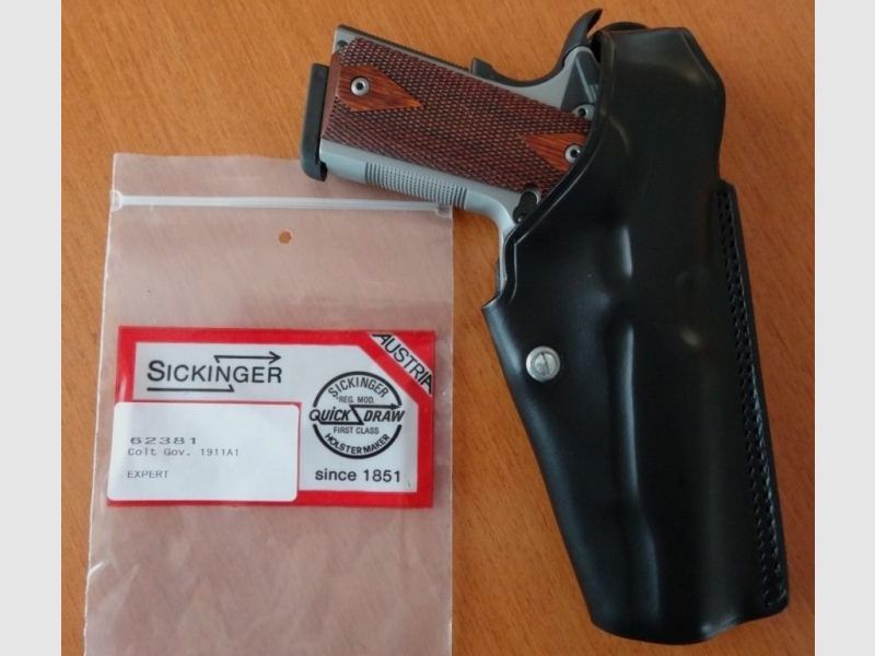 Sickinger Sickinger Holster EXPERT zwart voor SL-pistool Colt Gov.1911 A1