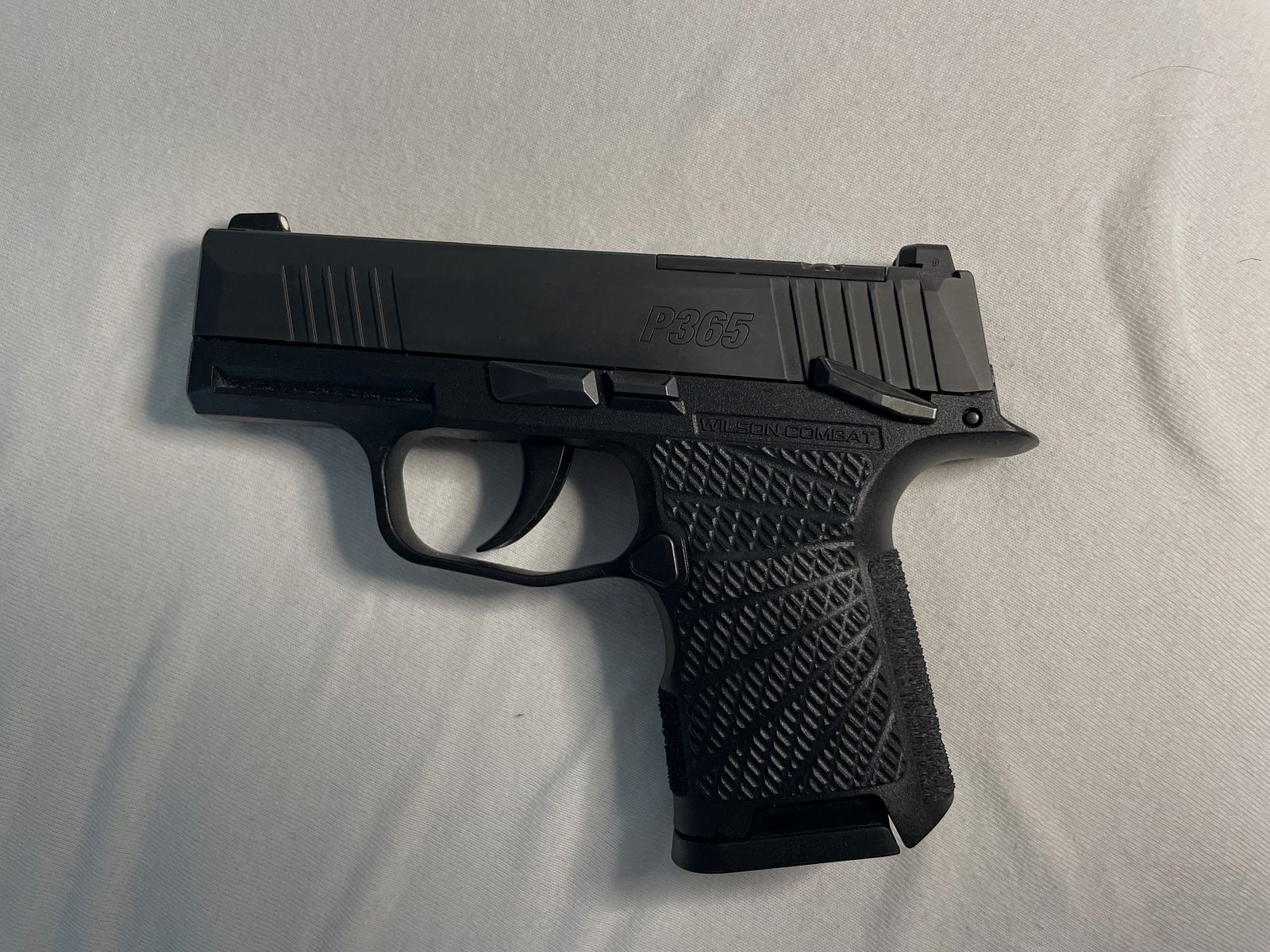 Sig Sauer P365, Wilson Combat Griffstück, OR mit manueller Sicherung
