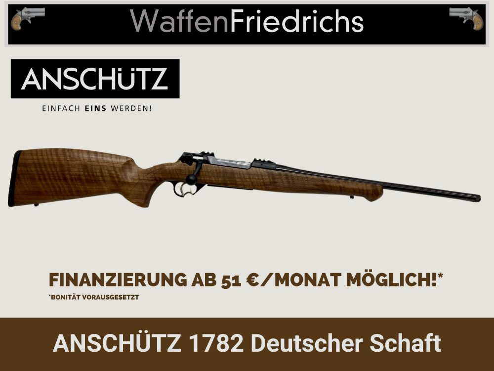 ANSCHÜTZ 1782 Deutscher Schaft | Premium Holzklasse - Waffen Friedrichs