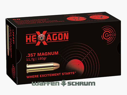 Geco Hexagon 11.7g - 180gr .357Mag