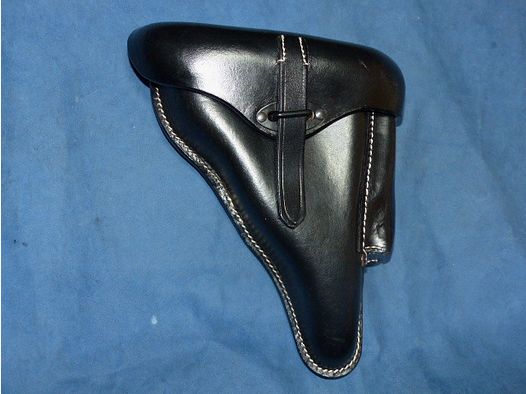 WH Pistolentasche P38 Wehrmacht WKII WaA - Koffertasche Holster schwarz