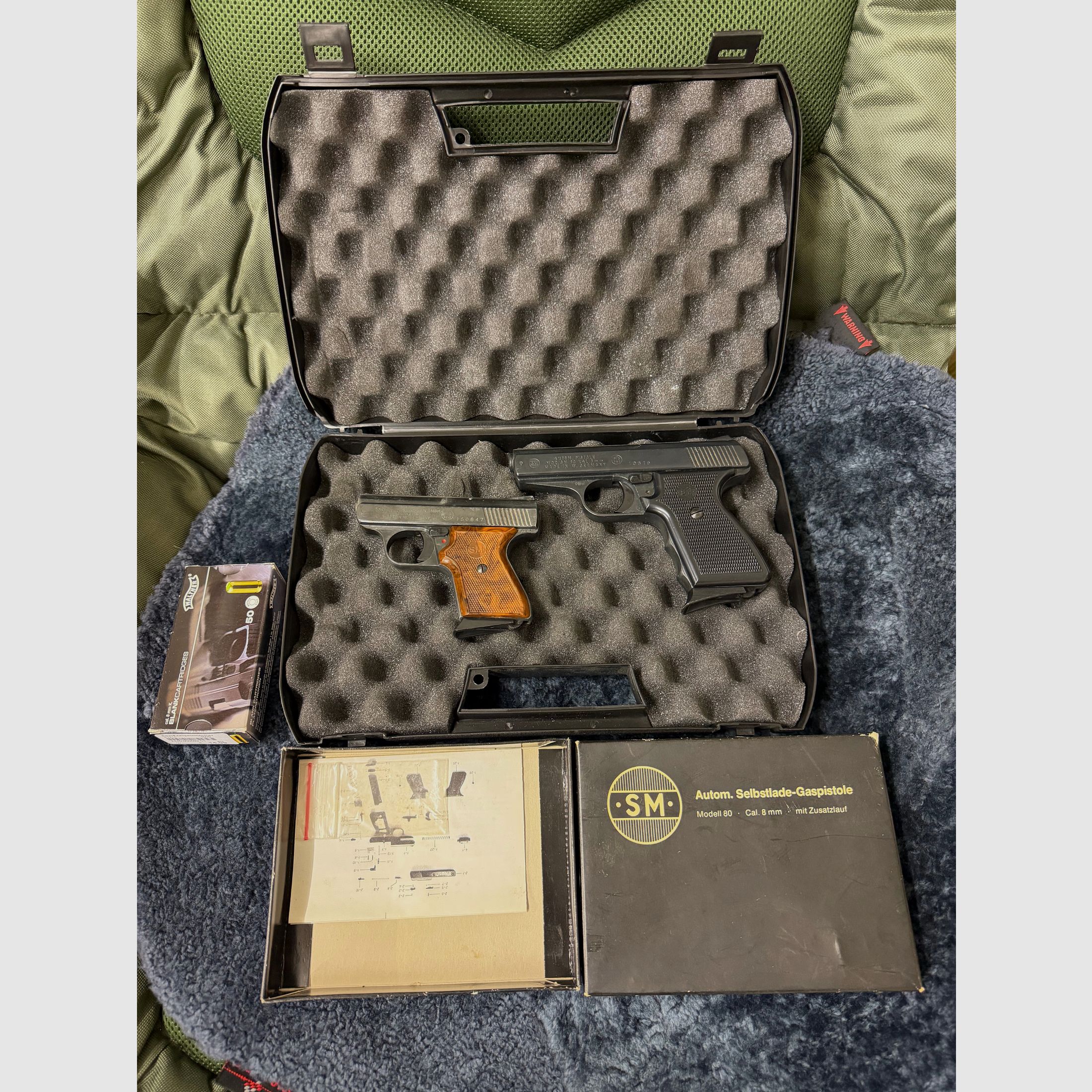 Schreckschuss SM model 80. en Model 15. Verzamelaars 8mm Rhömer