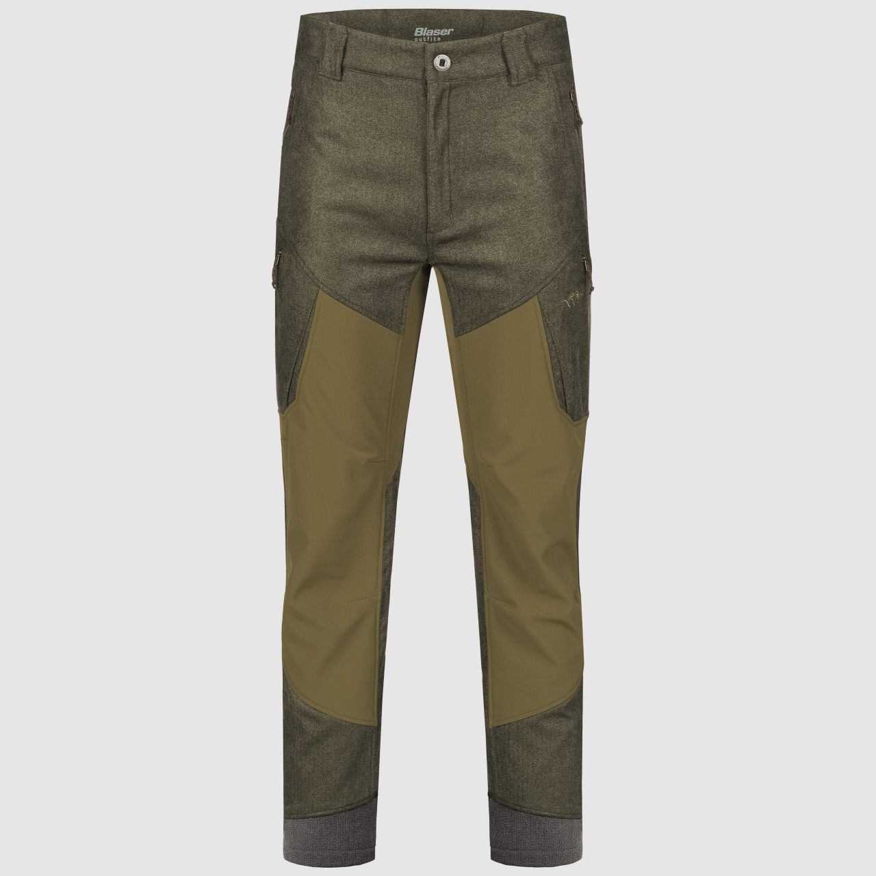 Blaser Herren VINTAGE Whizz Softshell Hose oliv-melange / schwarz