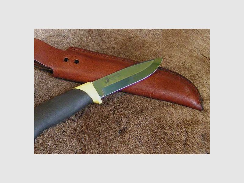 Jagtkniv G10 - kunstgummiskæfte