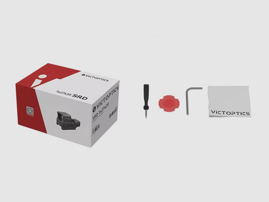 VictOptics - RDSL35 Red Dot-Visier - 1x27x39 - 8 verschiedene Absehen - rot/grün - OVP & NEU