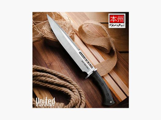 Noż Honshu Boshin Toothpick firmy United Cutlery z skórzanym etui