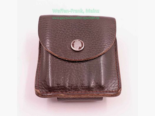 Custodia per cartucce in pelle di produttore sconosciuto per pallini e proiettili