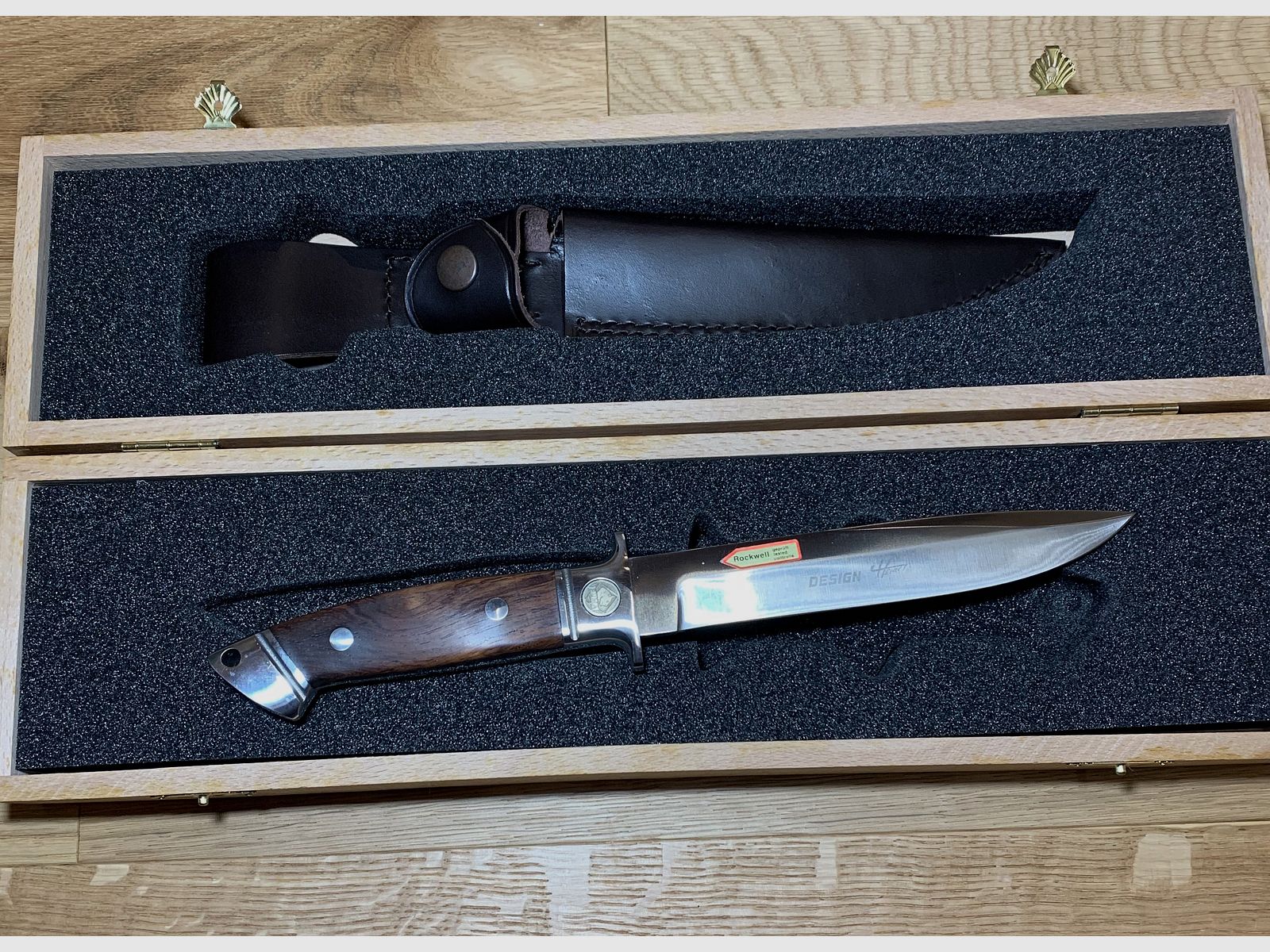 Cuchillo de caza PUMA COUGAR cuchillo de colección de madera