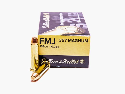 Sellier & Bellot 357 Magnum FMJ Cartouches de Revolver