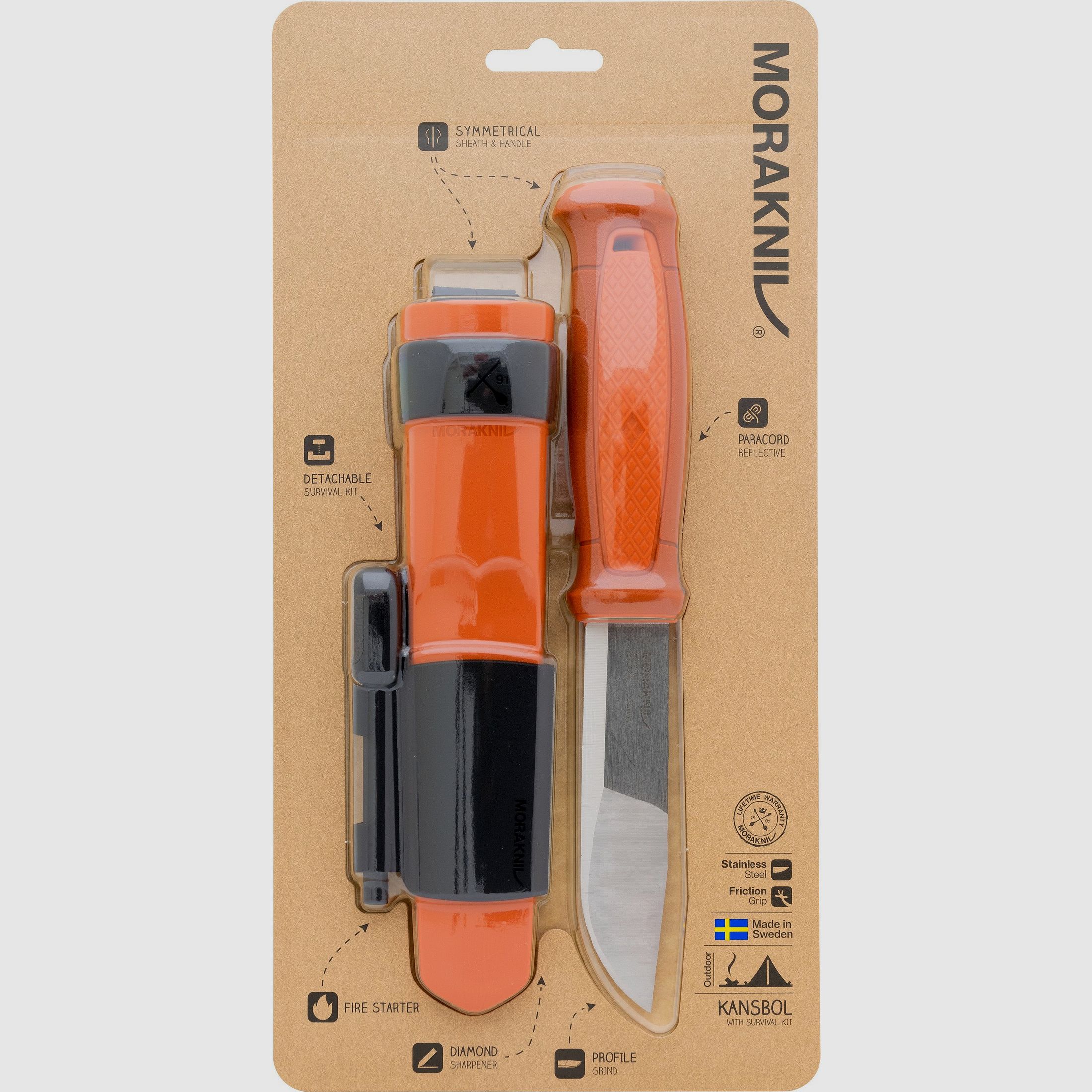 Couteau Morakniv Kansbol avec kit de survie