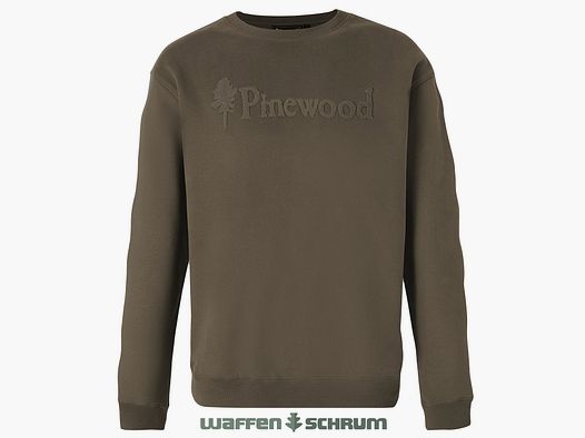 Pinewood Sweater Värnamo Logo Dark Green