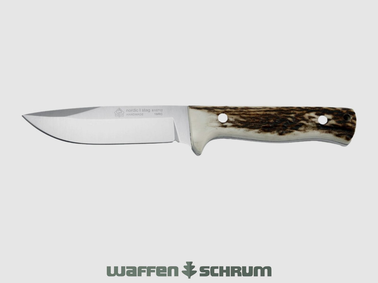 Puma IP Jagdmesser Nordic I Stag Gesamtlänge: 23cm - Klingenlänge:11,4cm AN.58 Stahl - mit Lederscheide