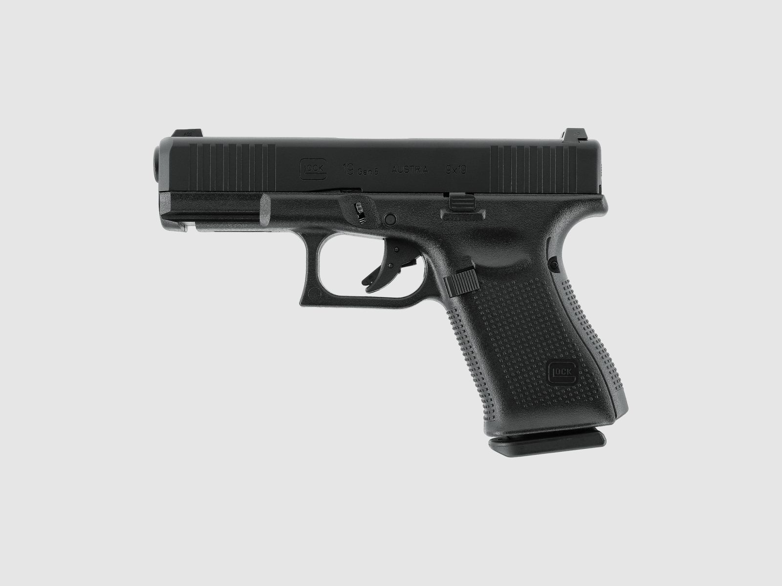 Glock 19 Gen 5 - Metal Slide, GBB 6mm BB - Schwarz | UMAREX
