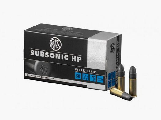 RWS SUBSONIC HP- .22LR - 40 GRS. - 50 KK-PATRONEN