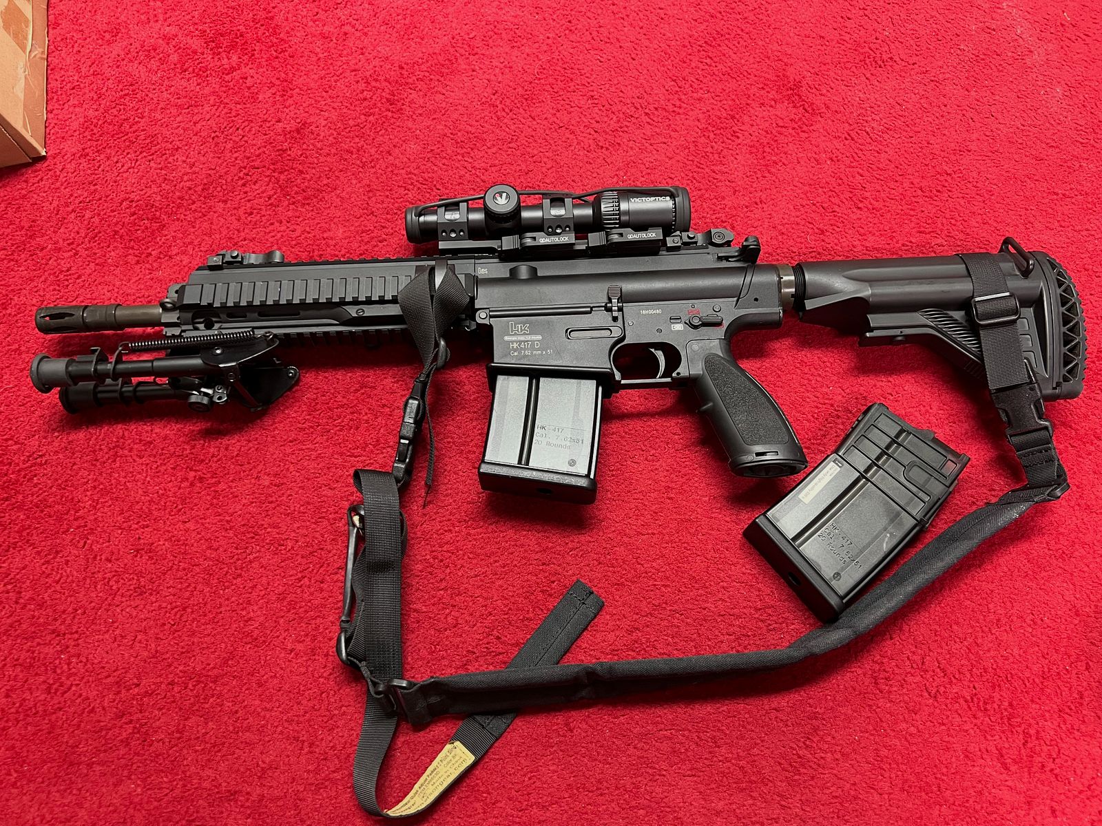VFC H&K 417 D  Open Bolt GBB 6mm BB in Schwarz 